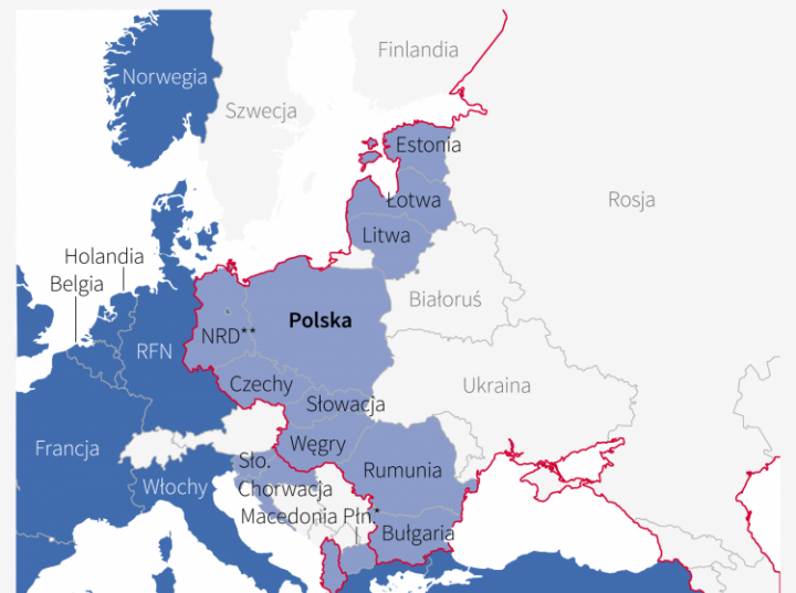 Które Państwa Sąsiadujące Z Polską Należą Do Unii Europejskiej Rozszerzenie NATO w Europie | dzieje.pl - Historia Polski